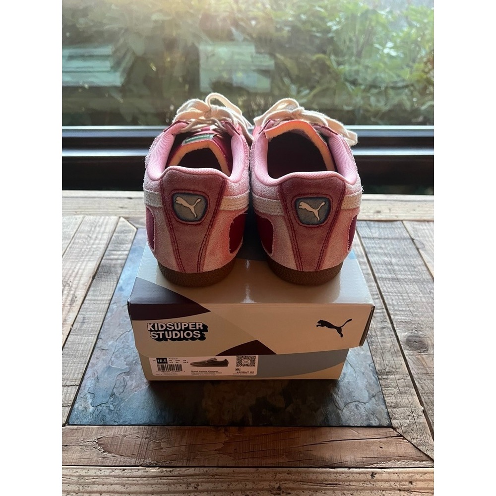 Kidsuper x Puma brazil sneaker "Dark Crimson/Alpine Snow"